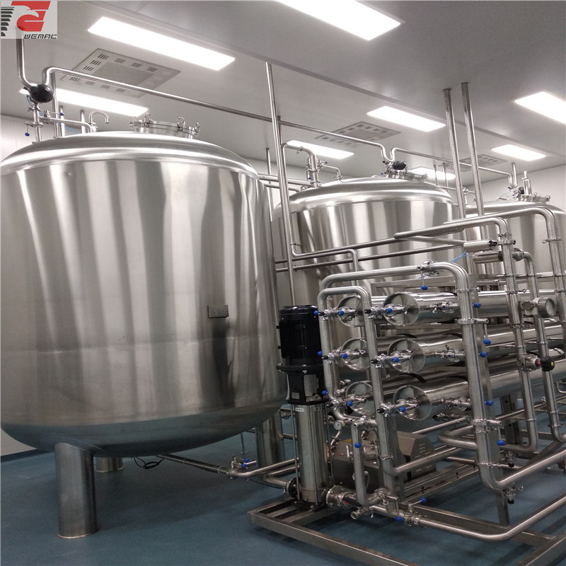 Pharmaceutical sanitary 500-5000L purified water storage tank for sale made in China WEMAC S006